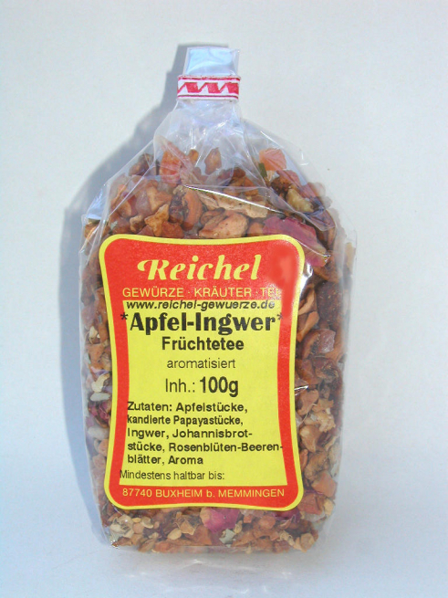 www.reichel-gewuerze.com - Apfel-Ingwer Früchtetee