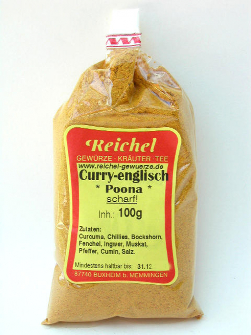 Curry POONA englisch